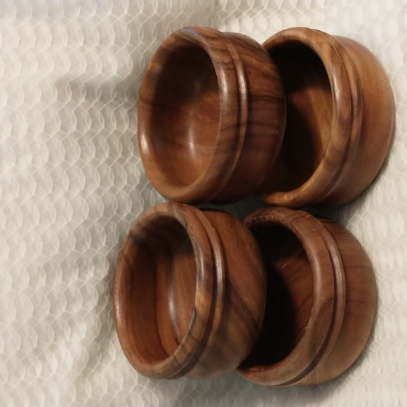 Other - Vintage - 4 Piece Acacia Wood Bowls Set - made in the Philippines - A5